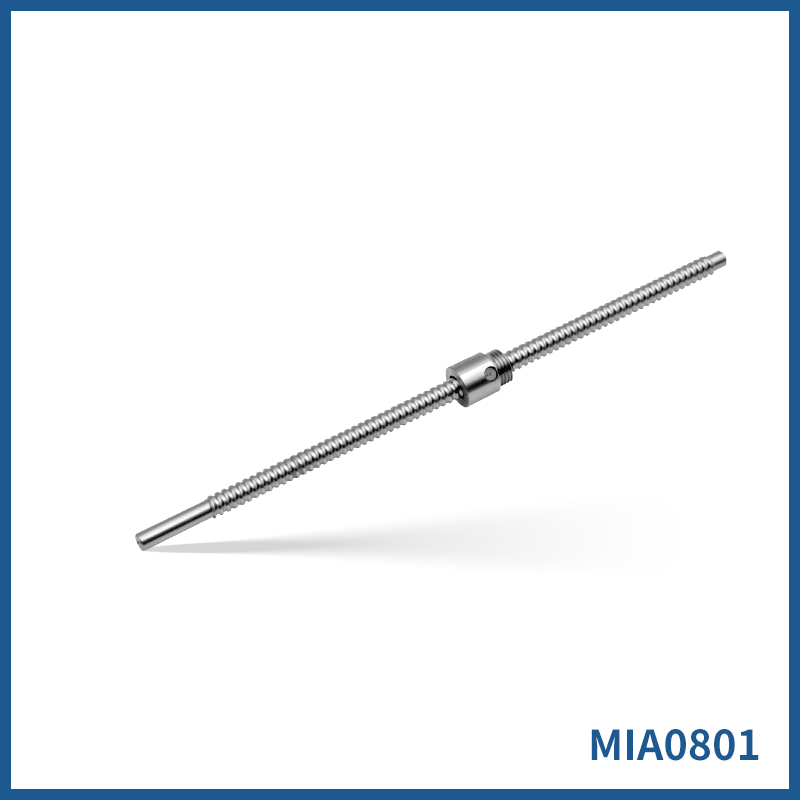 直径8mm 导程1mm WKT研磨精密微型滚珠丝杆  MIA0801 非标定制 精度C3 C5 