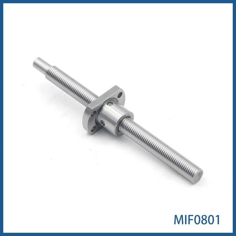 直径8mm 导程1mm WKT研磨精密微型滚珠丝杆  MIF0801 非标定制 精度C3 C5 