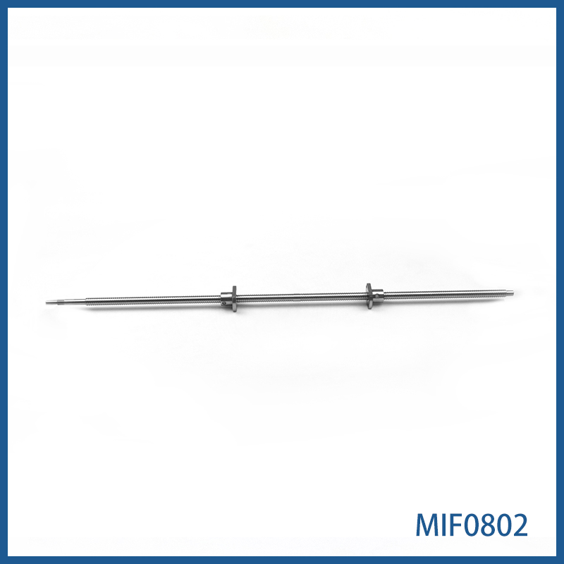 直径8mm 导程2mm WKT研磨精密微型滚珠丝杆  MIF0802 非标定制 精度C3 C5 