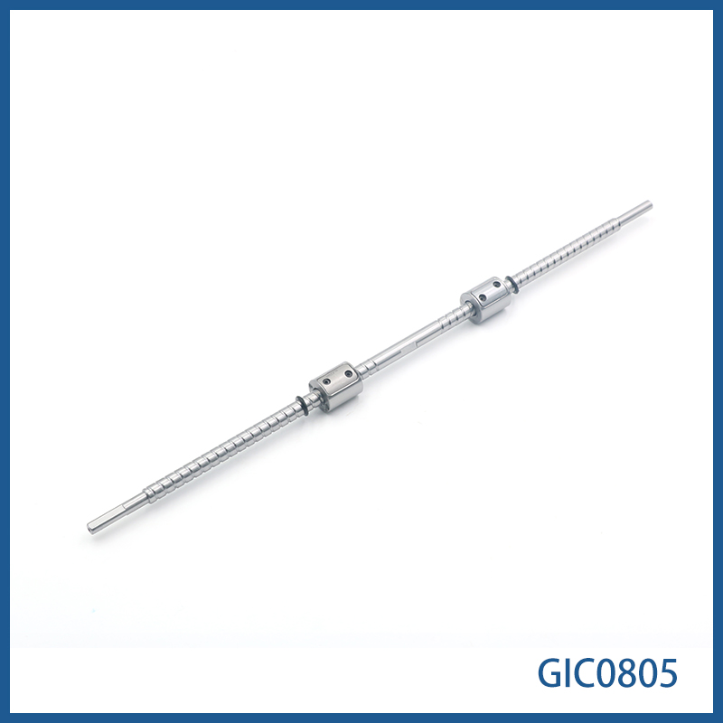 直径8mm 导程5mm WKT研磨精密微型滚珠丝杆  GIC0805  非标定制 精度C3 C5 